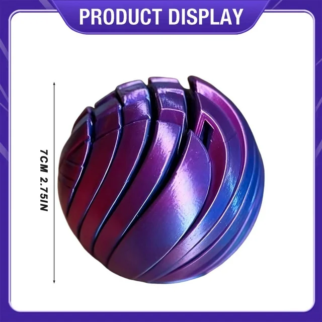 3D Printing Toy Liquid Sensory Stress Sphere — A Premium Twistable Fidget for Instant Calm & Focus - Image 4