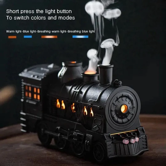 Retro Train Air Humidifier With Light - Image 3