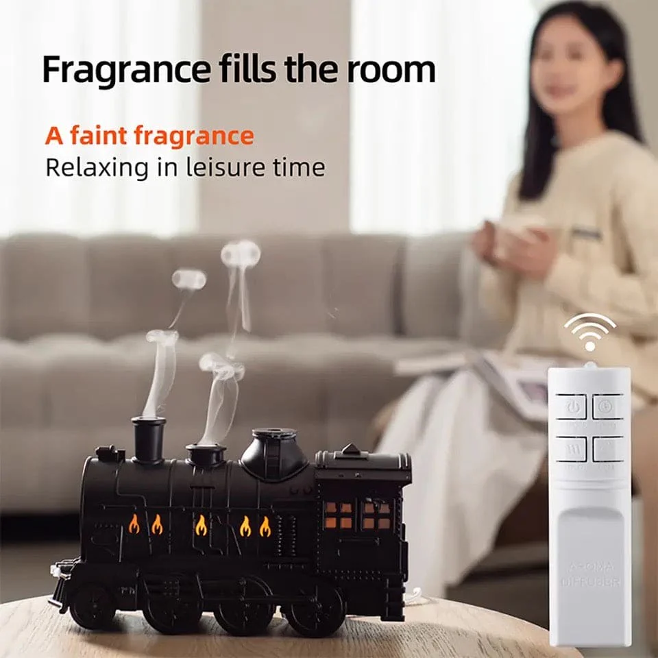 Retro Train Air Humidifier With Light - Image 4