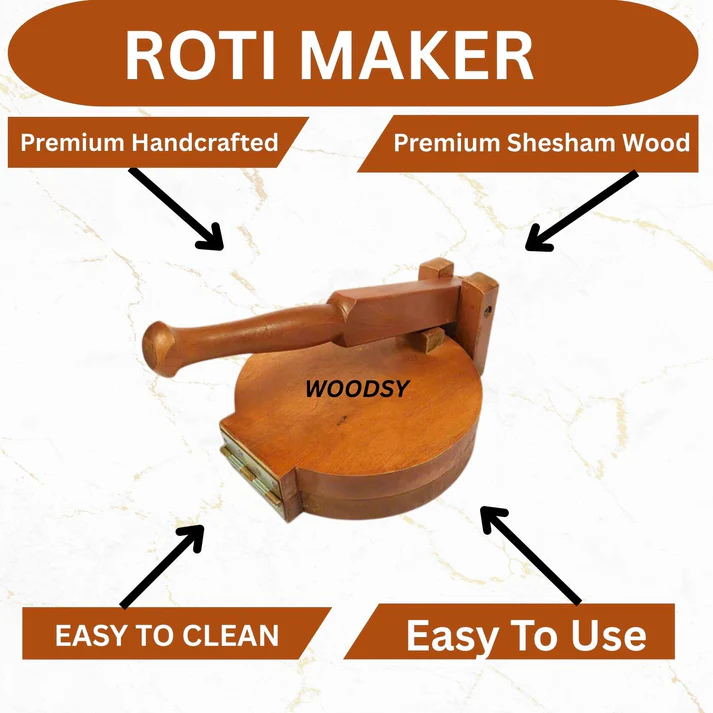 Wooden Roti Press Pro: Makes Life Easy for Faster, Better Homemade Rotis