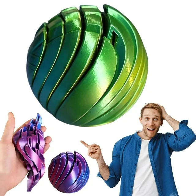 3D Printing Toy Liquid Sensory Stress Sphere — A Premium Twistable Fidget for Instant Calm & Focus - Image 3